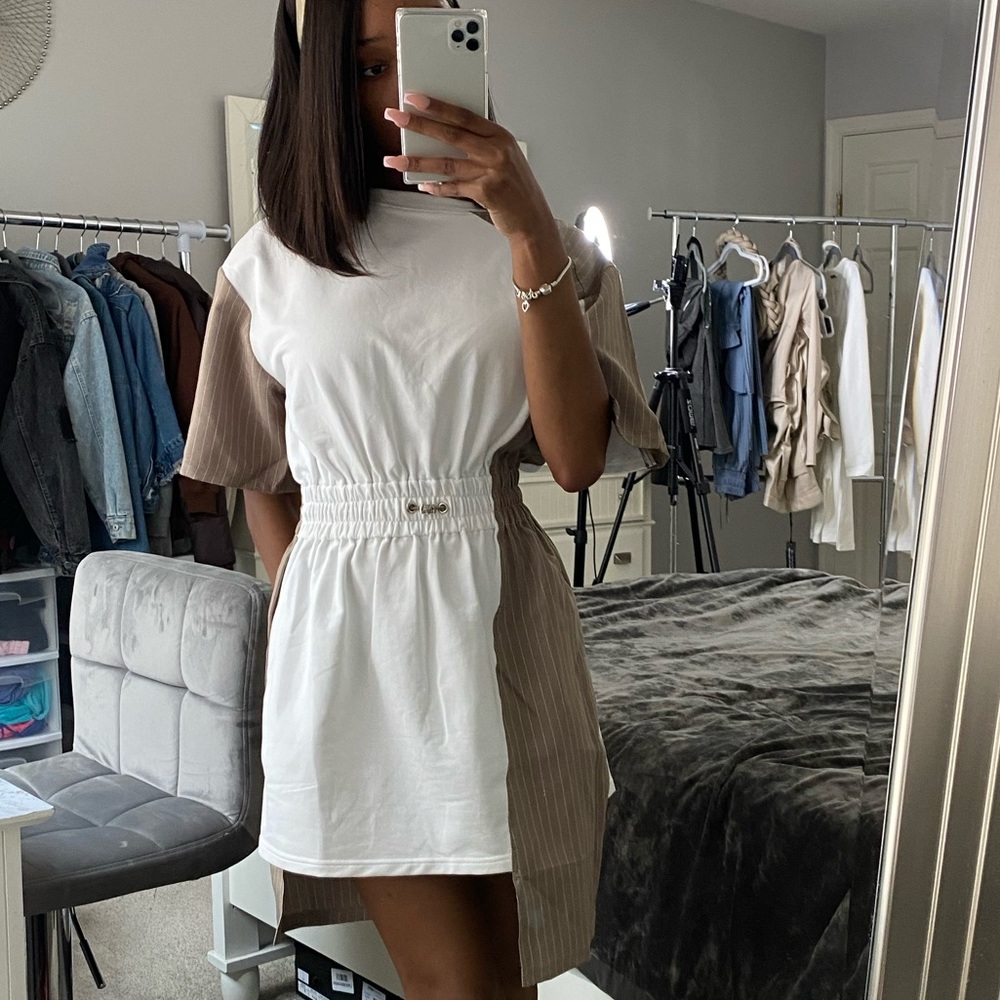 Printed Asymmetrical Dress